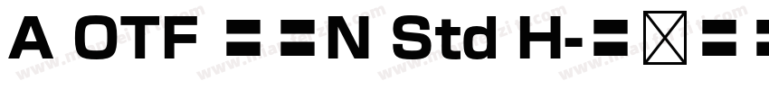 A OTF 墨東N Std H字体转换